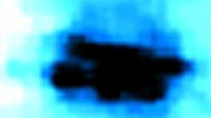 Enhanced Image of what appears to be a cloaked object from the SECCHI HI1-A Satellite